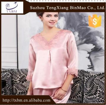 100% silk pajama , neck with less