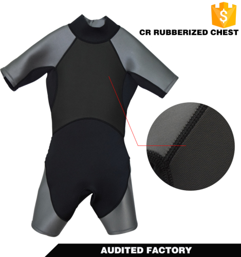 2mm youth spring shorty kids wetsuit for swimming