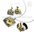 Scrumptious Citrine Jewelry Set Indian Silver Jewelry Wholesale 925 Sterling Silver Exportador