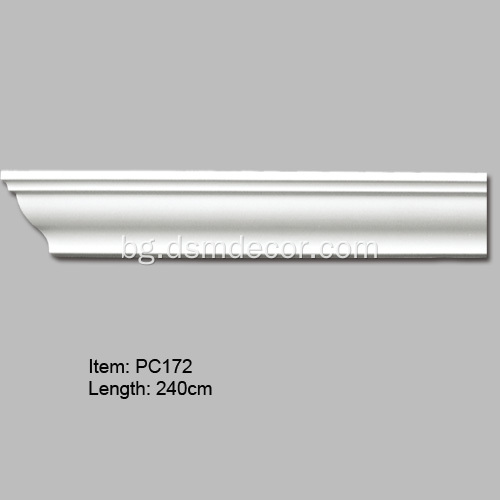 PU Архитектурен модерен обикновен корниз