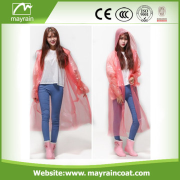 Promotion PE Disposable Poncho and Raincoat