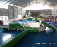 Inflatable 6m Water Trampoline,cheap 20ft water trampoline floating inflatable jumping trampoline
