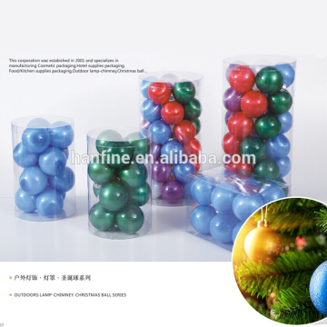 Wholesale plastic PET shatterproof christmas ball ornaments