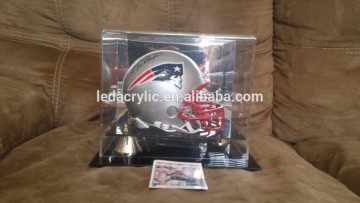 Tom Brady Autographed Patroits Mini Helmet ACRYLIC DISPLAY CASE