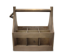 Craft Wooden 6 Pack Bottle Caddy with Opener