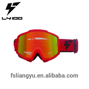 LY 100 Mirror Red Lens Racing Motocross MX Motocycle Goggle Gear