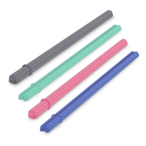 Food Gred Reusable Silicone Straws Terbuka Straws