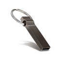 Mini metalen USB-flashdrive met sleutelhanger