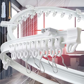 Bendable Curtain Track for Ceiling Mount and Room Division