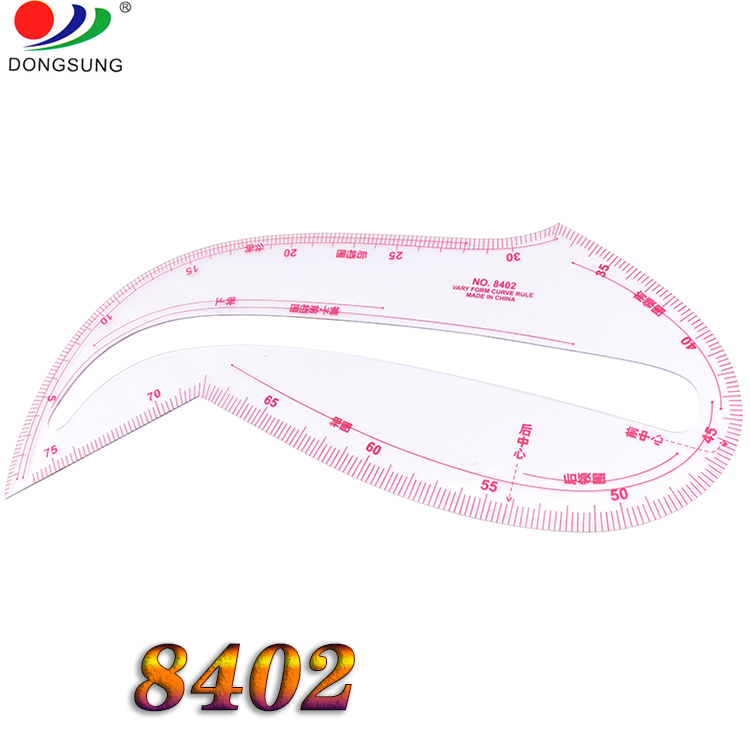 Excellent quality plastic tailor ruler for sewing machine multi-funciton curved ruler 8402