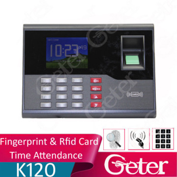 time recording/ time recorder built-in Rfid card reader time attendance