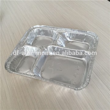 Large size compartment aluminum foil tray large aluminum foil tray