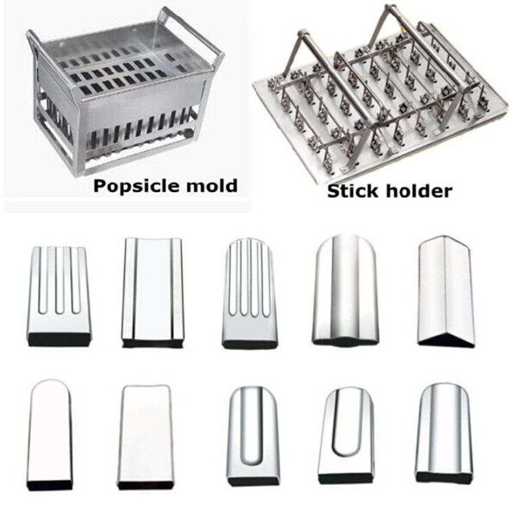 High Production 3000pcs/day Quick Cooling Ice Popsicle Machine With 304 Stainless Steel Cooling Container