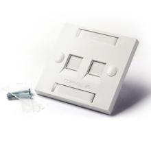 AMP Dual Port Faceplate 760245389 Network Panel Computer Socket Panel