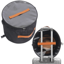 Wardrobe Organizer: Clear Hat Boxes for Travel, Drawer Organizer, Hat Rack, Closet Organizer - Black