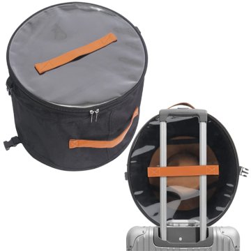 Wardrobe Organizer: Clear Hat Boxes for Travel, Drawer Organizer, Hat Rack, Closet Organizer - Black