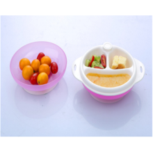 Baby PP Tableware Double Tabaka joto Upinzani Bowl