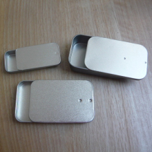 Cigarette packing tin box for cigarette or tabacco tin box with slide lid