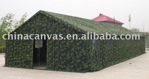 camouflage military tent