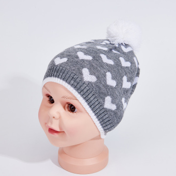 Winter knitted beanie hat for teenagers