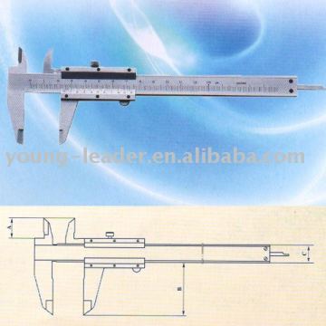 vernier calipers and ruler measurements