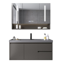Knock Down Single 48" Vanity with Lights and Cabinets in Lahore, Pakistan