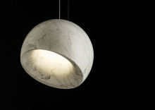 Natural stone lampshades