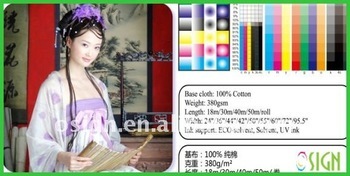 Supply high quality cotton canvas for printing