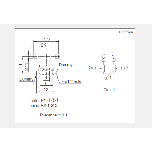 Drehpotentiometer der Serie RK14K