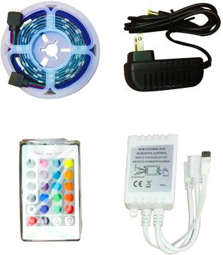 Wall-Mounted TV Stand with LED