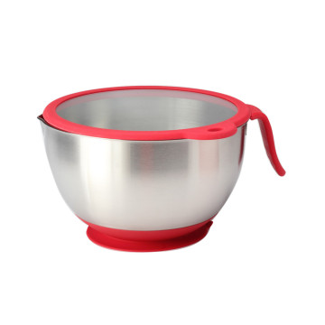 Stainless Steel Mixing Bowl With Silicone Handle