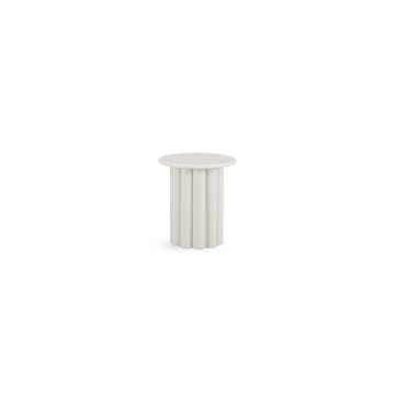 Side table in white marble top