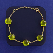 New Style Small Fresh Square Crystal Gem Bracelet