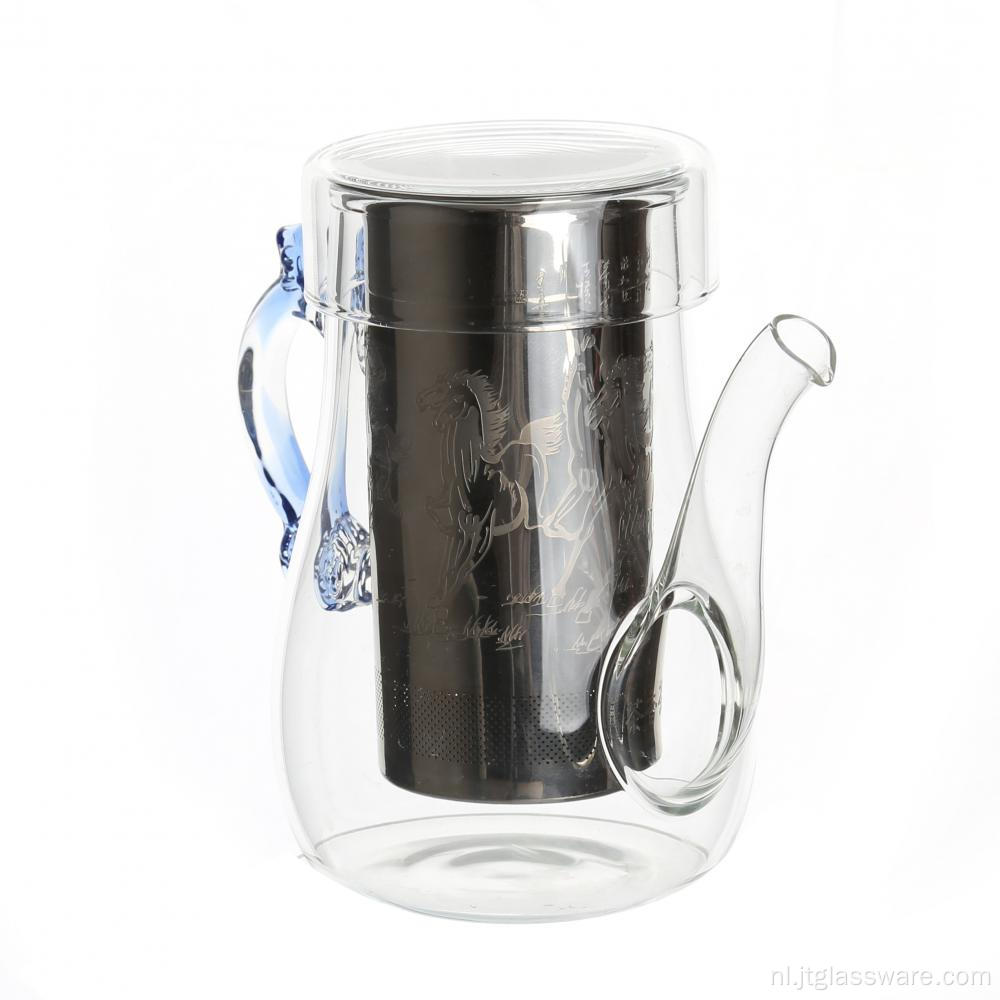 Nieuw Product Glazen Bloeiende Theepot Met Infuser