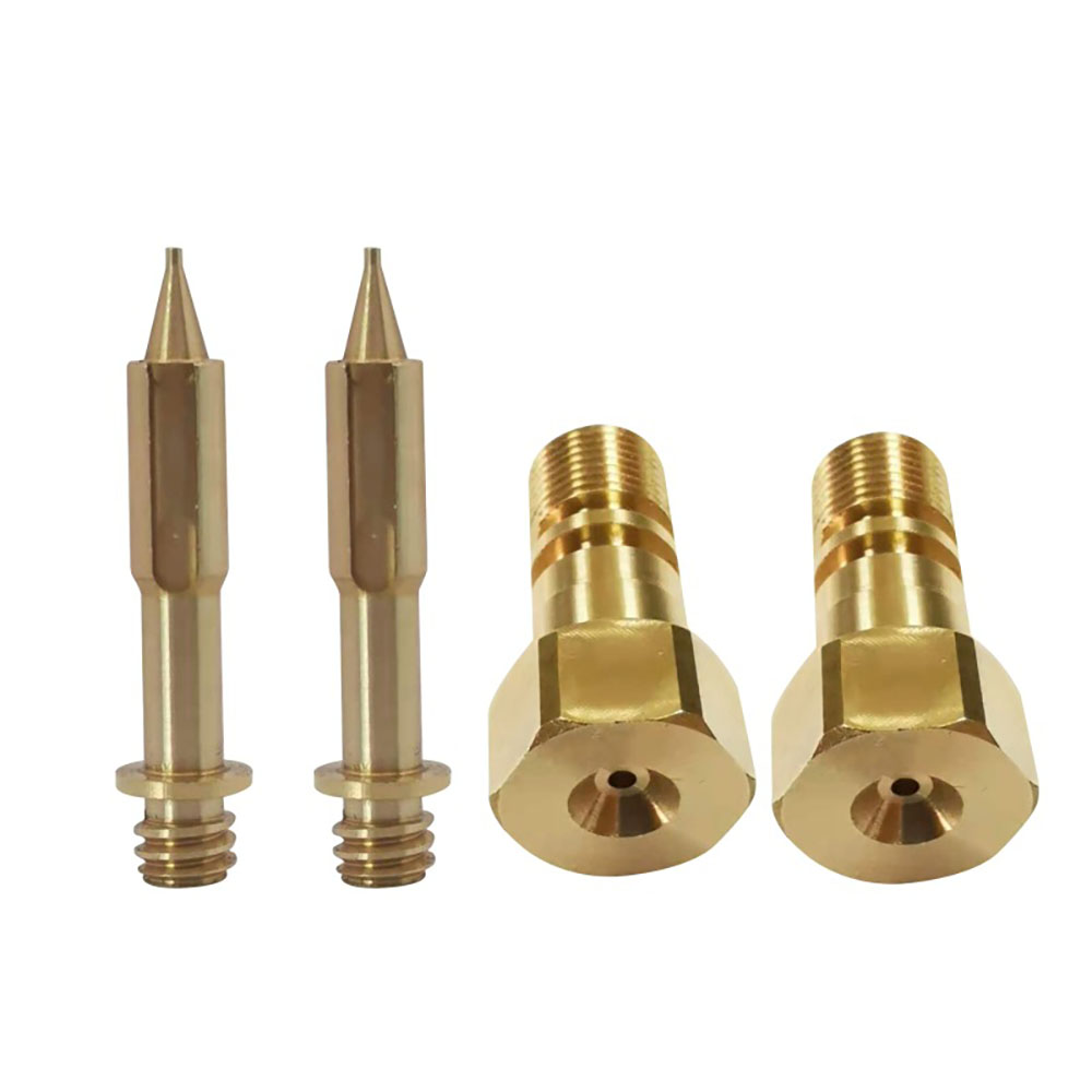Brass nozzles turn-milling composite parts machining