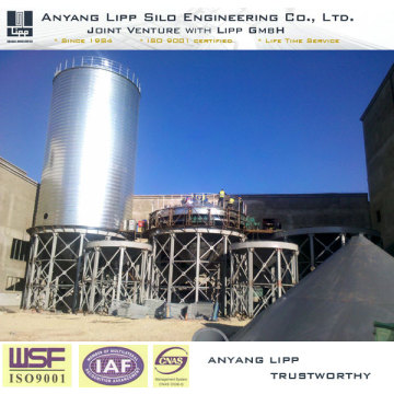 Stahltrichter Silo Brauerei Reis Silo