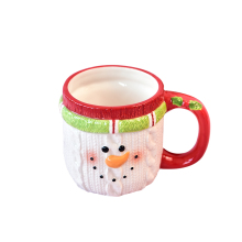 BONWILL Ceramic Snowman Cup - Cute Coffee Mug for Christmas Gift