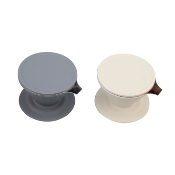 2 in 1 silicone&stainless steel coffee dripper