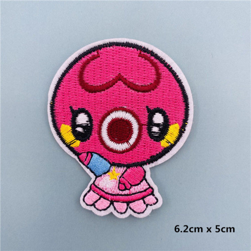 Animal Crossing fer sur patchs de broderie rayures