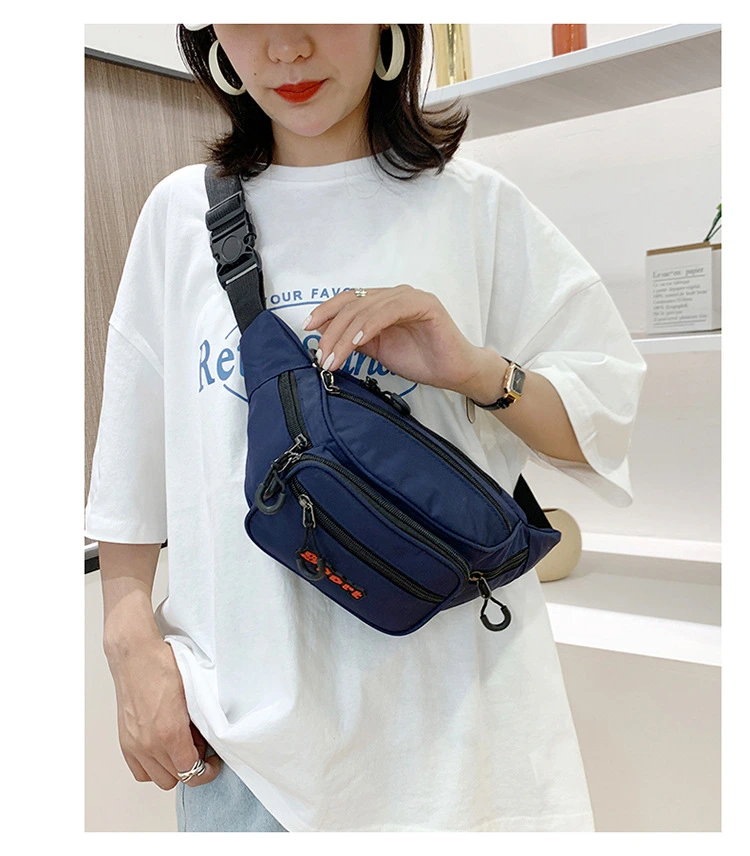 Customized Waist Bag Nylon Waterproof Outdoor Casual Women's Bag Multifunctional Waist Bag