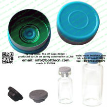 flip top cap green aluminium green inside