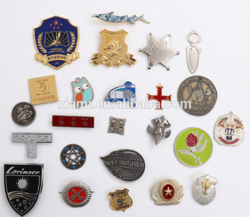 high quality well design cool medal shape soft pvc pin