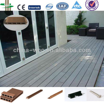 black plastic composite deck board