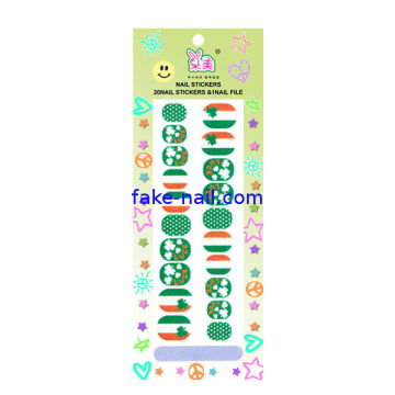 Canada's National Flag Pattern / Paper Finger Nail Stickers Wraps For Kids