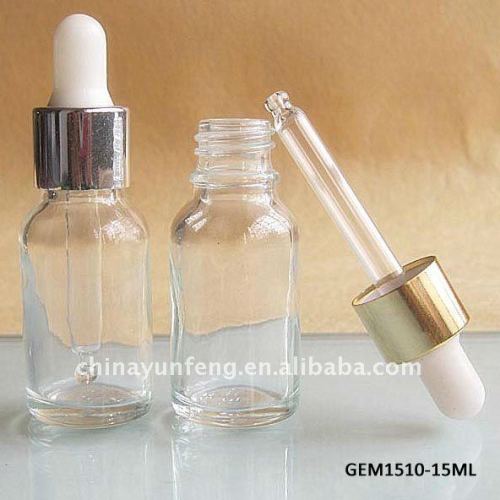 15ML Clear Glass Bottel with Dropper
