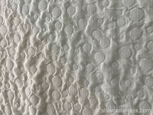 Yaz için kabartmalı pamuklu naylon kumaş
