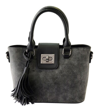 Designer Lock Closure and Tassels Fashion Handbag (LY0094)