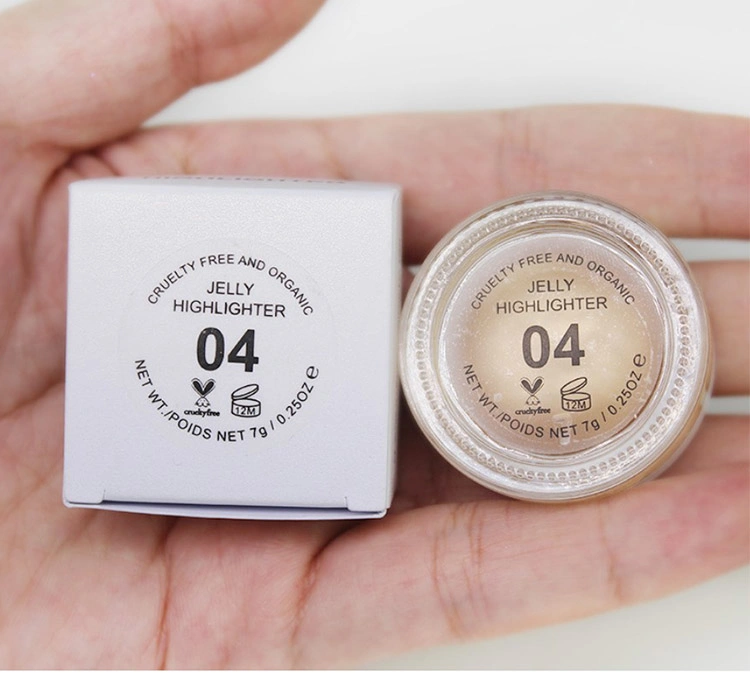 OEM Cosmetic High Pigment Cosmetics Makeup Private Label Cream Glitter Jelly Highlighter