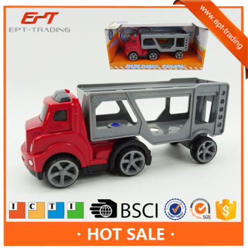 Plastic friction construction building truck toy for kids