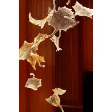 Стеклянные листья роскошный кристалл для вестибюля отеля